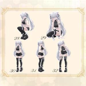 【無料版あり】Pose Set 12Avatar対応 -32種類- 缩略图 5