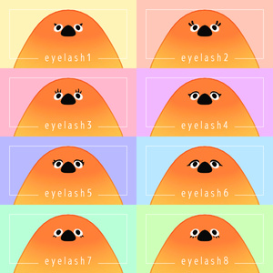 【Bird/鳥対応】つけまつげ（全8種 1種無料） 缩略图 2