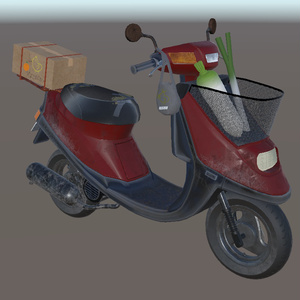 [VRChat]お買い物原付バイク ジャグポシュ[3Dモデル] 缩略图 2