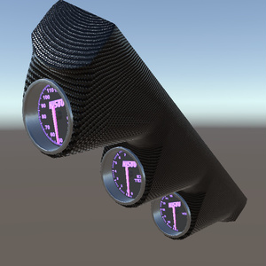 [VRChat]ピラー用汎用3連メーターフード＋メーター 缩略图 5