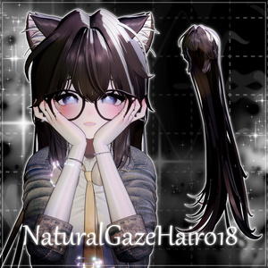 【8アバター対応】NaturalGazeHair018