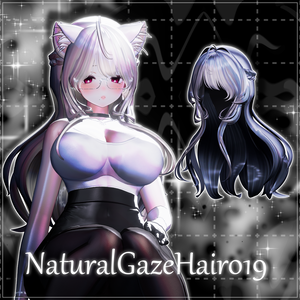【8アバター対応】NaturalGazeHair019