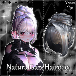 【11アバター対応】NaturalGazeHair020