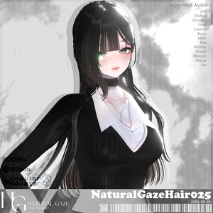 【13アバター対応】NaturalGazeHair025