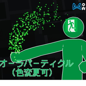 【VRChat】腕動かすとパーティクル出るやつ
