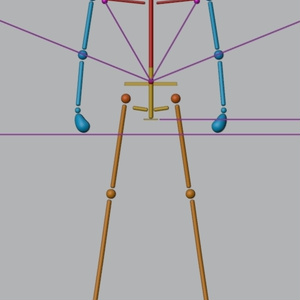01キャラクターロボ用ホネホネデータ（Blender)