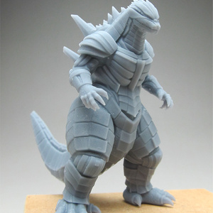 オリジナルゴジラA(フルアーマー) 頭身80ミリ、3Dプリント用stlデータ（AI活用）