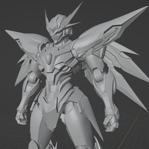 オリジナルロボ像J 頭長150ミリ、3Dプリント用stlデータ（AI活用）*プリント未確認データ*