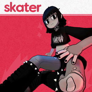 Goth Skater Girl (VRChat Avatar SDK3)