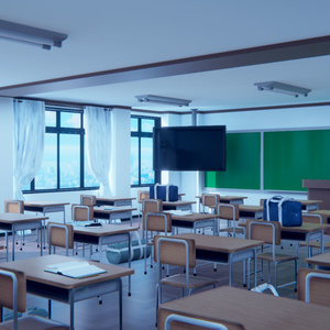 [ Warudo Background ] After school classroom ( BIRP, URP )