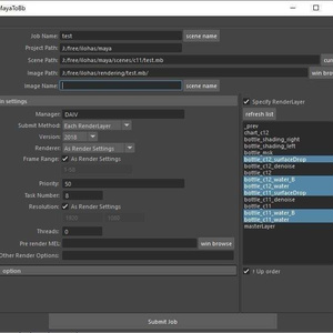[Maya] MayaからBackburnerにコマンド送信ツール