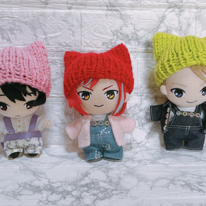 7色】ぬいぐるみ用 帽子 みみ付きニット帽 - 末広仮 - BOOTH