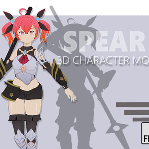Anime Combat SpearGirl