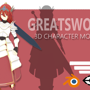 Anime Combat Greatsword Girl