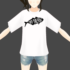  NYANS TシャツOFF THE FOIL　【Vroid 衣装】