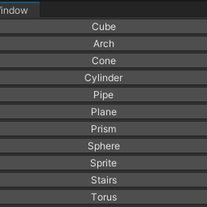unity製作時に物体を表示するボタン