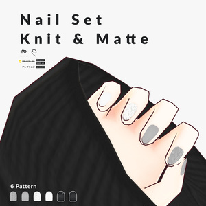 [Virtual Clothes] Nail Set Knit & Matte
