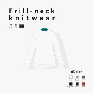 [VRoid Clothes] Frill-neck knitwear