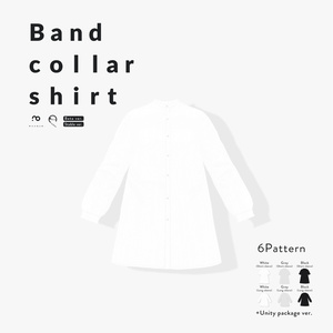 [VRoid Clothes] Band collar shirt