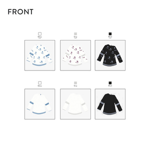 [Virtual Clothes] One sided off shoulder knit