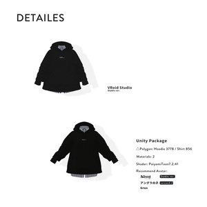 [Virtual Clothes] Logo hoodie2