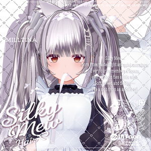 【14アバター対応】 VRC H♥ir .exe 003 ☁️Silky Mew Hair🤍シルキーミューヘアー🤍【VRC】 缩略图 12