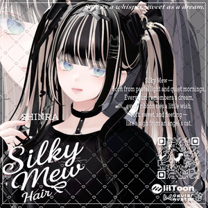【14アバター対応】 VRC H♥ir .exe 003 ☁️Silky Mew Hair🤍シルキーミューヘアー🤍【VRC】 缩略图 21