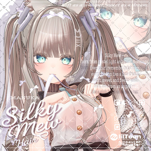【14アバター対応】 VRC H♥ir .exe 003 ☁️Silky Mew Hair🤍シルキーミューヘアー🤍【VRC】 缩略图 10