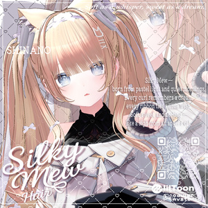 【14アバター対応】 VRC H♥ir .exe 003 ☁️Silky Mew Hair🤍シルキーミューヘアー🤍【VRC】 缩略图 11