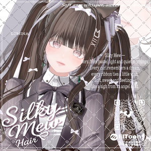 【14アバター対応】 VRC H♥ir .exe 003 ☁️Silky Mew Hair🤍シルキーミューヘアー🤍【VRC】 缩略图 13
