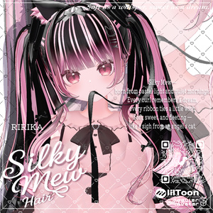 【14アバター対応】 VRC H♥ir .exe 003 ☁️Silky Mew Hair🤍シルキーミューヘアー🤍【VRC】 缩略图 20