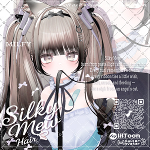 【14アバター対応】 VRC H♥ir .exe 003 ☁️Silky Mew Hair🤍シルキーミューヘアー🤍【VRC】 缩略图 17