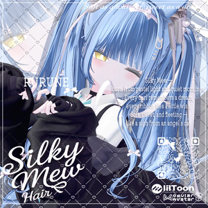 【14アバター対応】 VRC H♥ir .exe 003 ☁️Silky Mew Hair🤍シルキーミューヘアー🤍【VRC】 缩略图 18