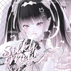 【14アバター対応】 VRC H♥ir .exe 003 ☁️Silky Mew Hair🤍シルキーミューヘアー🤍【VRC】 缩略图 8