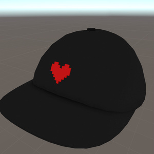 VRC向け　ドットハートロゴcap