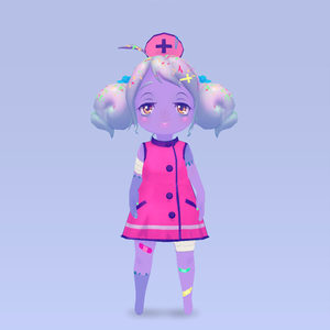 【Quest、PC対応】Humanoid対応3Dモデル　[Fran LowPoly]　ver1.0