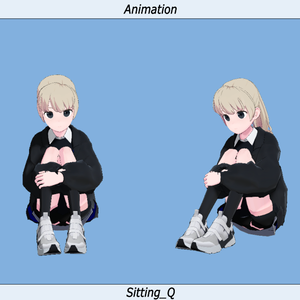 VRC用座りIdleモーション_05(Sitting Idle Motion)_Mir