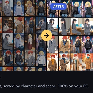 Art Sorter｜画像をキャラクター・場面順に自動整列するWindowsアプリ（買い切り）