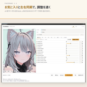 【無料】キャラクリみたいに顔改変 / 顔改変支援ツール FaceMake -Unity Editor拡張 缩略图 4