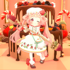 ストロベリーミルクティー オリジナル3Dモデル 【VRChat & VRMアバター】