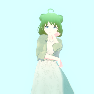 青りんご [ GREEN APPLE  ] 3D MODEL 3Dモデル [VRM VROID]