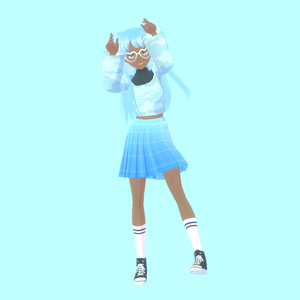 雨の レイニー [ RAINY ] 3D MODEL 3Dモデル [VRM VROID]