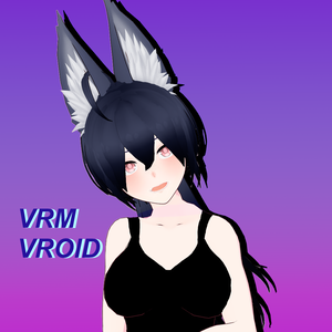 紫 PURPLE [VRM VROID] 3D MODEL AVATAR VTUBER