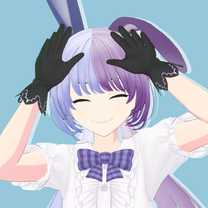 紫のうさぎーさん Purple Rabbit (VRM VROID)