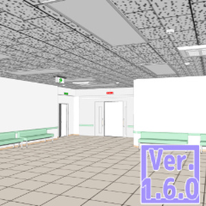 ３D　手術室入り口（クリスタ1.6.0~・コミスタ用）放送中　使用中　試験室