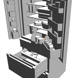 ３D　大型冷蔵庫(コミスタ用)