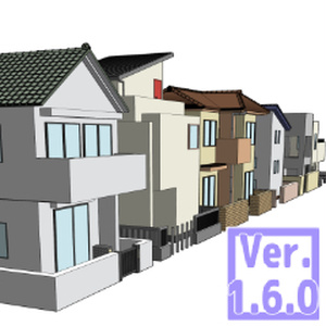 ３D 住宅街(クリスタ1.6.0～用・コミスタ用）