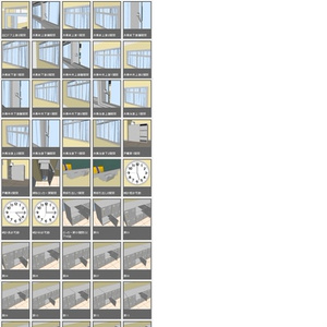 ３D　学校教室　素材集（クリスタ1.6.0~・コミスタ用）背景 缩略图 4
