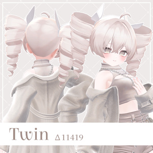 【VRC Hair】ふんわり縦ロールヘア【16アバター対応】 缩略图 2