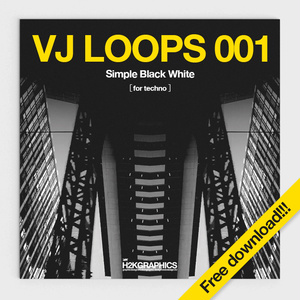 VJ素材 / VJ LOOPS 001:simple Black White
